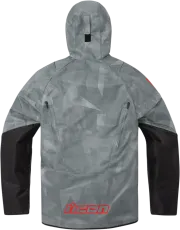Textile motorcycle jacket ICON AIRFORM BATTLESCAR - GRAY