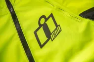 Υφασμάτινο μπουφάν μοτοσικλέτας ICON AIRFORM HI-VIZ