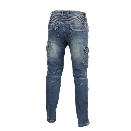 Τζιν μοτοσικλέτας SECA SQUARE SLIM FIT ΜΠΛΕ