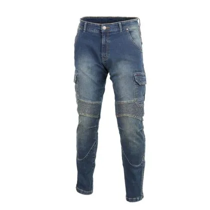 Τζιν μοτοσικλέτας SECA SQUARE SLIM FIT ΜΠΛΕ