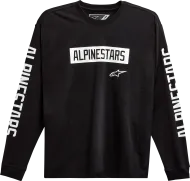 T-shirt μοτοσυκλέτας ALPINESTARS TEE LS AUTHENTIC BLACK