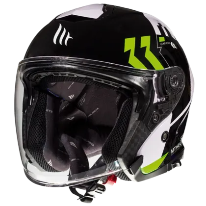 SCOOTER HELMET MT THUNDER 3 VENUS A6 GLOSS PEARL FLUO GREEN