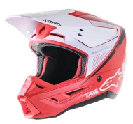 Motocross Helmet ALPINESTARS SM5 RAYON RED/WHITE