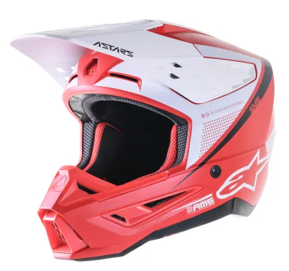 Κράνος Motocross ALPINESTARS SM5 RAYON ΚΟΚΚΙΝΟ/ΛΕΥΚΟ
