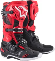 Μπότες μοτοκρός ALPINESTARS TECH 10-ΜΑΥΡΟ/ΛΕΥΚΟ/ΚΟΚΚΙΝΟ
