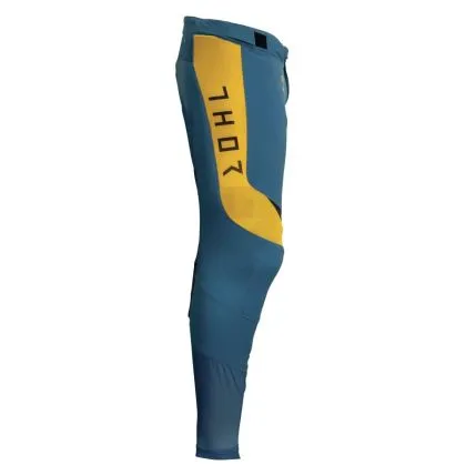 Motocross breeches THOR PRIME RIVAL TEAL/YELLOW