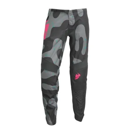 Women's motocross breeches THOR WOMEN'S SECTOR DISGUISE GRAY/PINK
