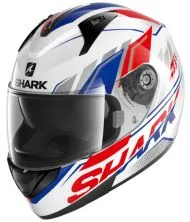 Motorcycle helmet SHARK RIDILL PLAZ WHITE/BLUE/RED