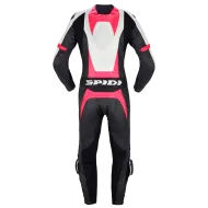Дамски кожен мото екип SPIDI TRACK PERF PRO Black/Fuchsia