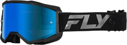 Мотокрос очила FLY RACING Zone Black/Black - Sky Blue/Smoke Lens 2025