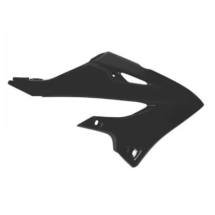 Plastic radiator covers POLISPORT Yamaha YZ125/250 (2022-25) Black