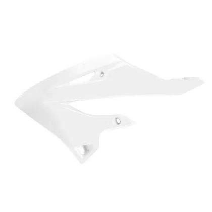 Πλαστικά καλύμματα καλοριφέρ POLISPORT Yamaha YZ125/250 (2022-25) Λευκό