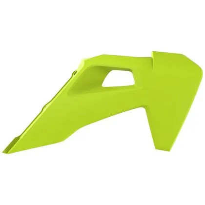 Plastic radiator cover Polisport Husqvarna TC125; FC250 / 350 / 450 - 2019-21 Flo Yellow