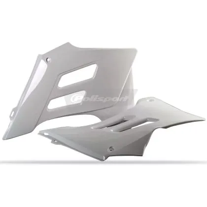 Plastic radiator covers Polisport GAS GAS EC / EC-E - 2005-06 White