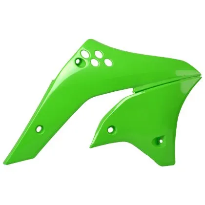 Πλαστικά καλύμματα καλοριφέρ Polisport Kawasaki KX250F - 2006-08 Πράσινο χρώμα OEM