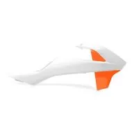Plastic radiator covers Polisport KTM 65 SX (19) - 2016-21 KTM White/Orange OEM Color