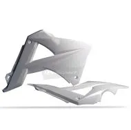Plastic radiator covers Polisport GAS GAS EC / EC-E - 2010-11 White