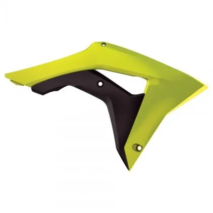 Plastic radiator covers POLISPORT Radiator Scoops Honda CRF 250R (18-21) CRF 450R (17-20) Yellow/Black