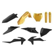 POLISPORT Full Plastic kit KTM SX/SX-F/XC/XC-F (2019-22) Black/Gold