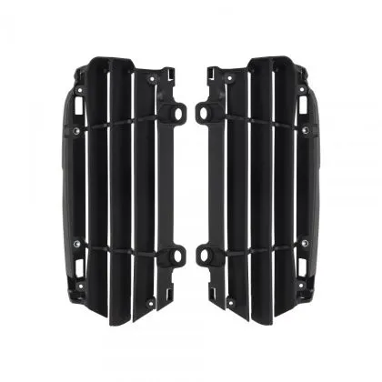 Radiator guard POLISPORT RADIATOR LOUVERS SX/SX-F/EXC/EXC-F/TC/FC/TX/FX/MC/MC-F/EC/EC-F 23-24 Black