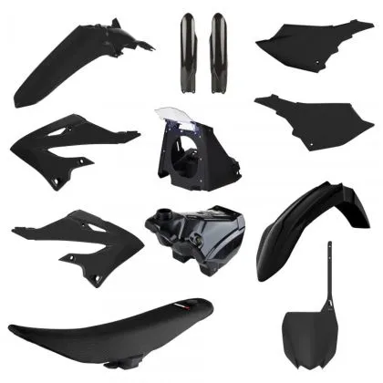 Set of restyling plastics POLISPORT Restyling Kit Yamaha YZ 125/250 (2002-2021) Black