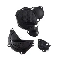 POLISPORT Κιτ προστασίας καλυμμάτων κινητήρα KTM SX/XC 250/300 - 2023-24 Μαύρο