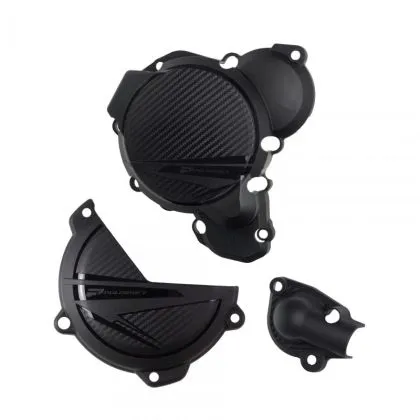 POLISPORT Engine Covers Protection Kit KTM SX/XC 250/300 - 2023-24 Black