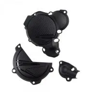 POLISPORT Engine Covers Protection Kit KTM SX/XC 250/300 - 2023-24 Black