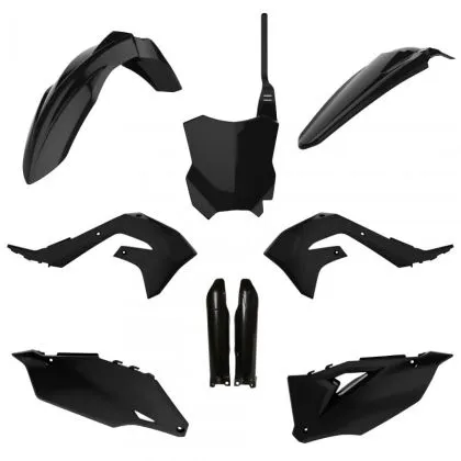 POLISPORT Full Plastic Kit Kawasaki KX-F 450 (2019-23) Black