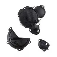POLISPORT Κιτ προστασίας καλυμμάτων κινητήρα KTM EXC/XC-W 250/300 (2024) Μαύρο