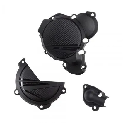 POLISPORT Engine Covers Protection Kit KTM EXC/XC-W 250/300 (2024) Black