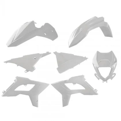 Plastic restyling kit POLISPORT Restyling Kit Beta RR 2T/4T (2013-17) White