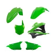 Polisport Plastic MX Kit for Kawasaki KX85/KX100 - 2014-21 Green