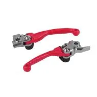 Set manete POLISPORT Pivot Incasabile Honda CR 125R/250R (2004-07) ROSU