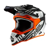 Κράνος Motocross O'NEAL 2SERIES SPYDE 2.0 ΜΑΥΡΟ/ΛΕΥΚΟ/ΠΟΡΤΟΚΑΛΙ 2020