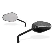 Motorcycle mirrors BARRACUDA mini EGO-CARBON