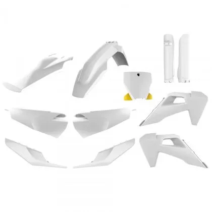 Set of plastics POLISPORT Full Plastic Kit Husqvarna TC/FC (2019-2022) White