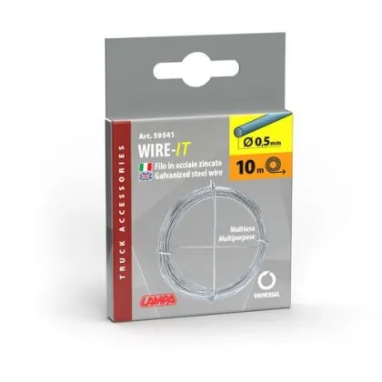 Γαλβανισμένο χαλύβδινο σύρμα LAMPA Ø 0,5 mm x 10 m