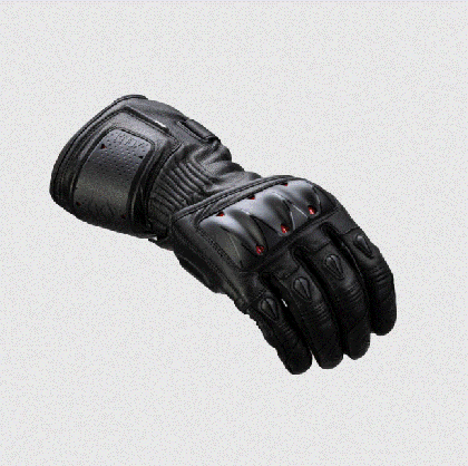 KNOX Oulton MK2 Leather Gloves – Black/Red