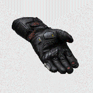 KNOX Oulton MK2 Leather Gloves – Black/Red