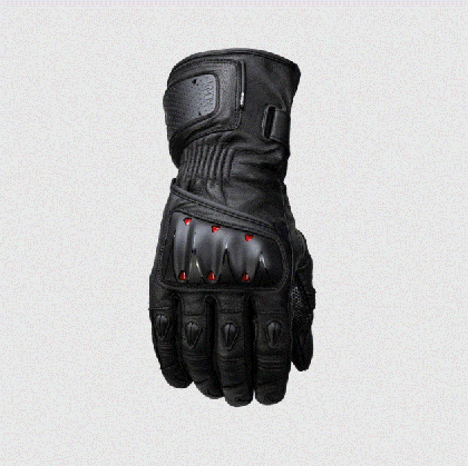 KNOX Oulton MK2 Leather Gloves – Black/Red