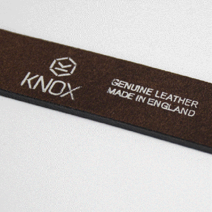 Leather belt KNOX JEAN BROWN