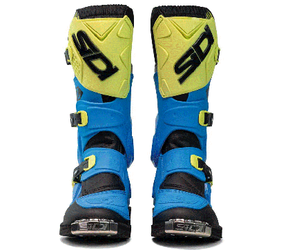 Kids motocross boots SIDI FLAME LIGHT BLUE/LIME