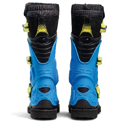 Kids motocross boots SIDI FLAME LIGHT BLUE/LIME