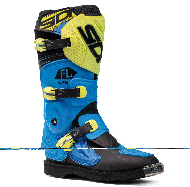 Ghete motocross copii SIDI FLAME LIGHT BLUE/LIME