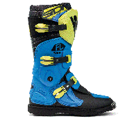 Ghete motocross copii SIDI FLAME LIGHT BLUE/LIME