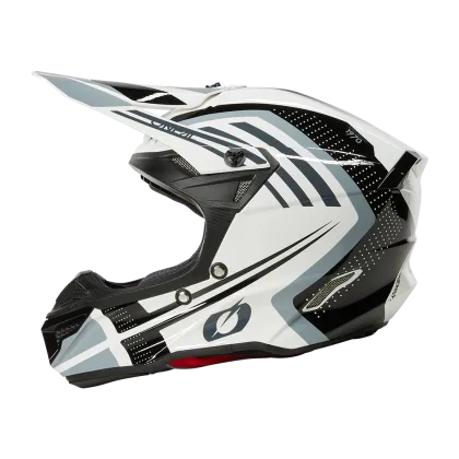 Motocross helmet 5SERIES POLYACRYLITE SPIKE WHITE/BLACK V.25