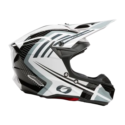 Motocross helmet 5SERIES POLYACRYLITE SPIKE WHITE/BLACK V.25