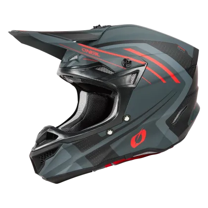 Motocross helmet 5SERIES POLYACRYLITE SPIKE GRAY/RED V.25
