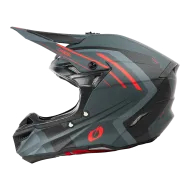 Motocross helmet 5SERIES POLYACRYLITE SPIKE GRAY/RED V.25